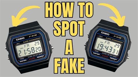 how to spot fake casio watch